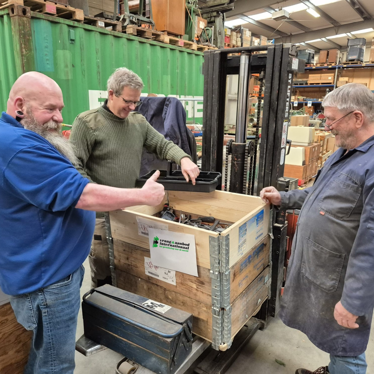 Eerste opbrengsten oud gereedschap